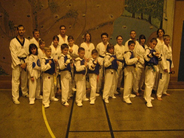 Le club de Taekwondo de Sarreguemines: les participants au championnat de lorraine