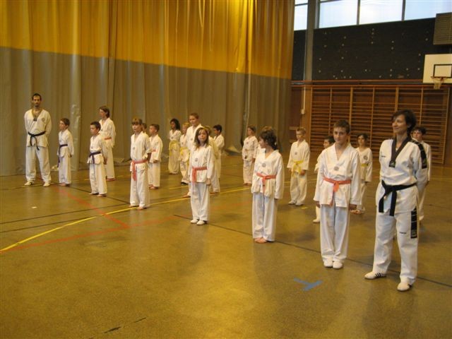 Le club de Taekwondo de Sarreguemines: passage de grades des enfants