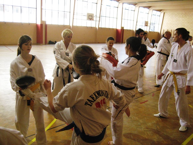 Le club de Taekwondo de Sarreguemines - Lorraine: Stage combat avec Mickael Borot du 20 mars 2011