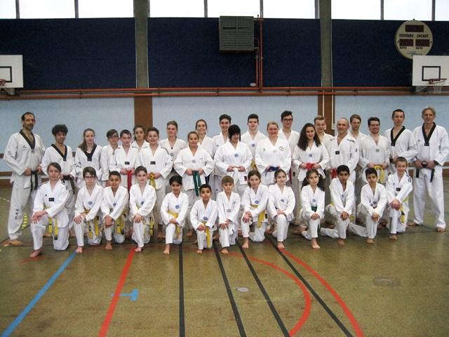 Le club de Taekwondo de Sarreguemines - Lorraine: Passage de grades au club